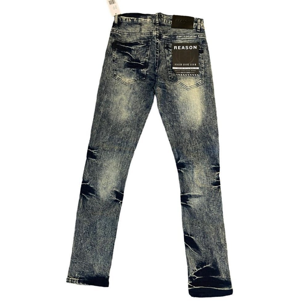 NWT Reason Skinny Jeans Move in Silence Skateboard Streetwear 30Wx32L - Picture 4 of 13
